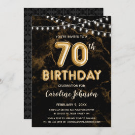 70e anniversaire Ballons d'or Invitations d'annive