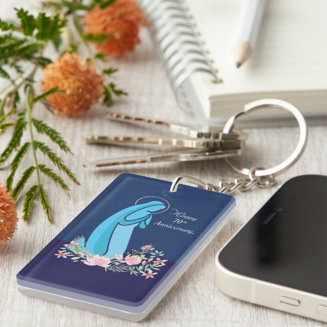 70e anniversaire de la vie religieuse Nun Fleur ro (Devant droit)