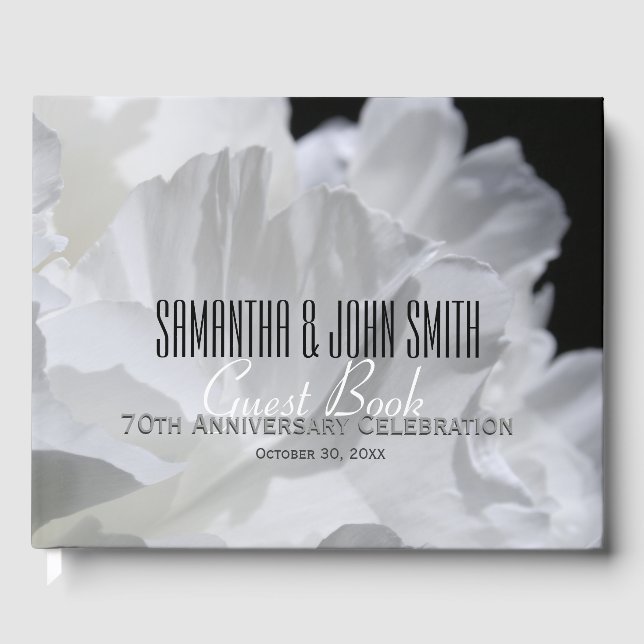 70e anniversaire de Mariage de la fête Peony livre (Recto)