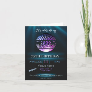 70e anniversaire invitation