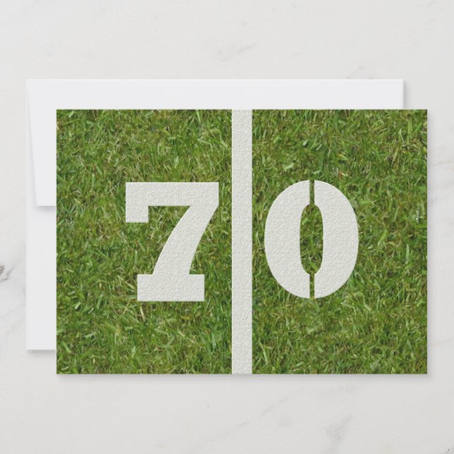 70e anniversaire Invitation à la fête! (Devant)