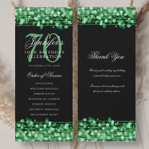 70e anniversaire Programme vert avec Merci