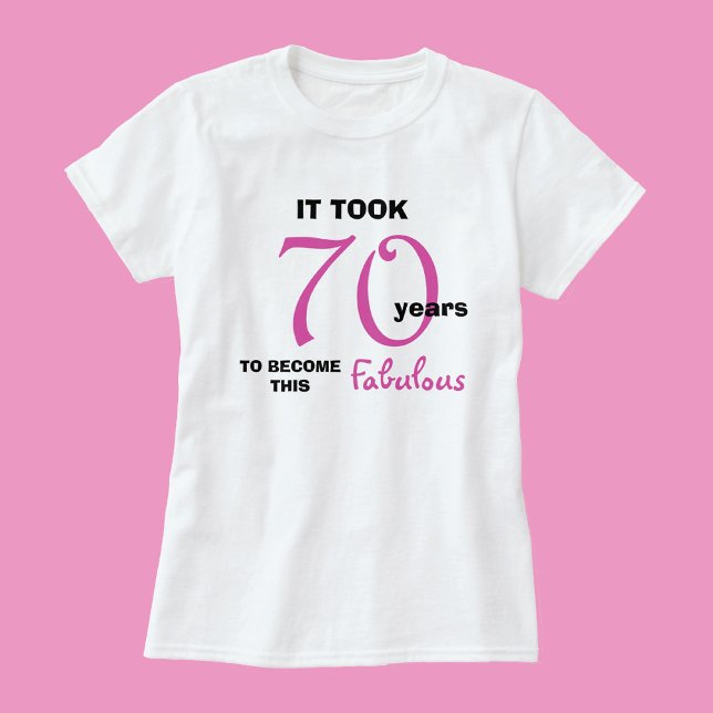 70e Fabuleuse T-shirt femme anniversaire (Créateur téléchargé)