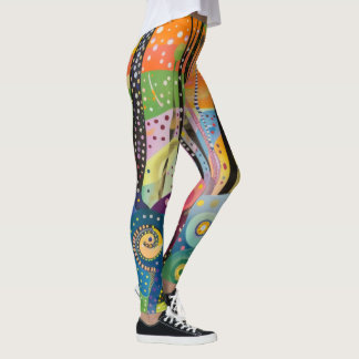 70er 60er Psychedelischer Hippie Retro Hip Leggings