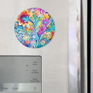 70er 60er Psychedelischer Hippie Retro Hip Magnet