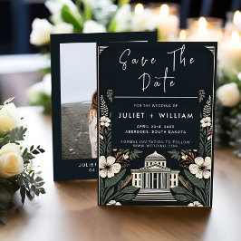 70er 80er Fast Bold Boho Courthouse Wedding Save The Date