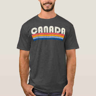 70er 80er Jahre Style Kanada Mädchen T-Shirt