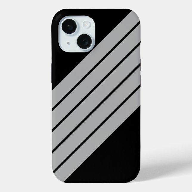 70er 80er Retro Racing Streifen Case-Mate iPhone Hülle (Rückseite)
