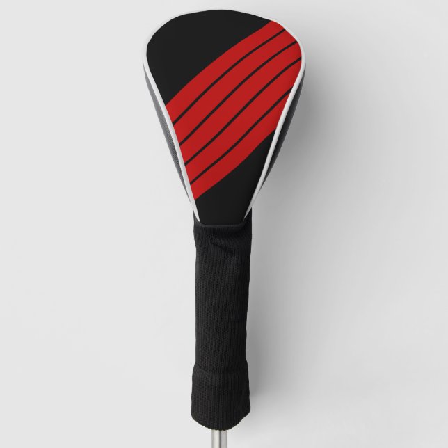 70er 80er Retro Racing Streifen Golf Headcover (Vorderseite)