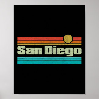 70er 80er Surfen Kalifornien Ca San Diego Poster