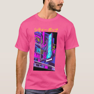 70er 80er Vaporwave City Tokyo Aes T-Shirt