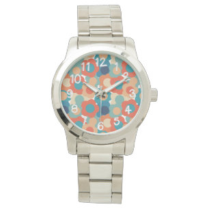 70er Blume Armbanduhr