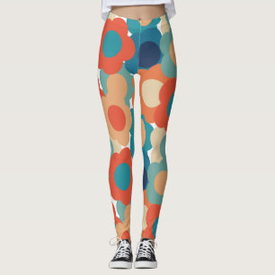 70er Blume Leggings