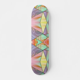70er Boho Marble Vibes Skateboard