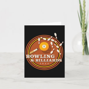 70er Bowling und Billard Karte
