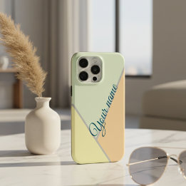 70er Color block Sage green Dreiecke Individuelle  Case-Mate iPhone Hülle