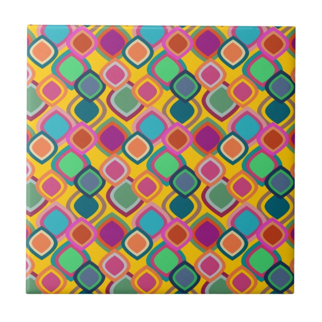 70er Colors Fliese (Vorderseite)