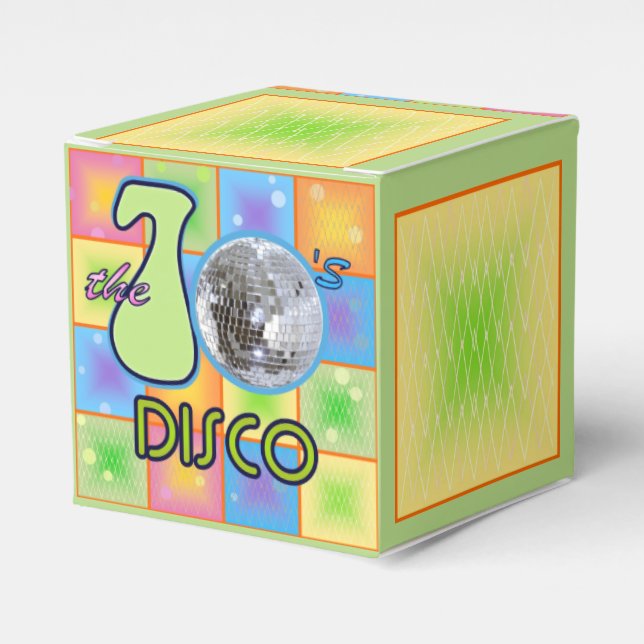 70er Disco Geschenkschachtel (Vorderseite)