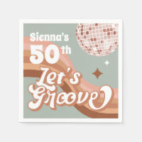 70er Disco Party Napkins