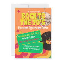 70er Disco Themed Volunteer Wertschätzung Party
