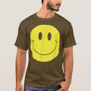 70er Gelbes LächelgesichtHappy Peace Lächeln Gesic T-Shirt