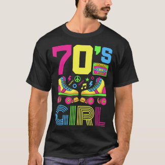 70er Girl 1970S Fashion Theme Party Outfit Seventi T-Shirt