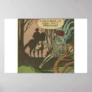 70er Golden Age Horror Comicen   beängstigendes Re Poster