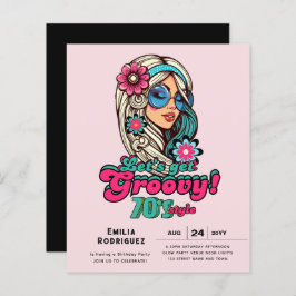 70er Groovy Boogie Retro Disco Geburtstagsparty