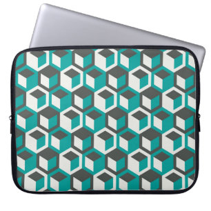 70er inspiriert abstrakte geometrisch geometrisch laptopschutzhülle