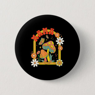 70er Jahre Gänseblümchen groovy Mama Hippie passen Button