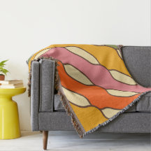 70er Jahre Groovy Retro Farbige Muster