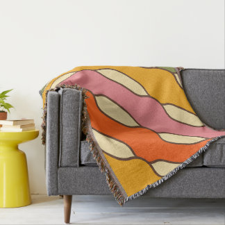 70er Jahre Groovy Retro Farbige Muster Decke