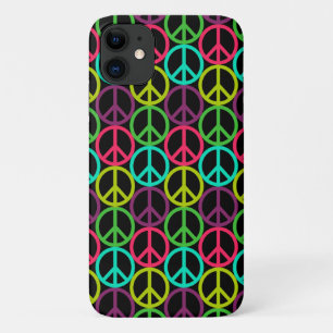 70er Jahre Hippie Peace Sign Pattern Case-Mate iPhone Hülle
