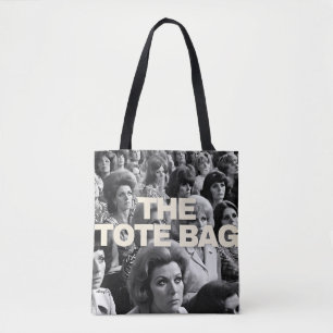 70er Jahre Publikum in Schwarz & Weiß Tasche