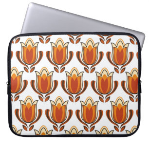 70er Jahre Retromuster-Material-Abbildung70er,1970 Laptopschutzhülle