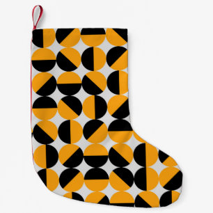 70er Jahre Stil, geometrische Halbkreise. Kleiner Weihnachtsstrumpf