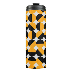 70er Jahre Stil, geometrische Halbkreise. Thermosbecher