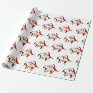 70er Jahre Vintage Santa Weihnachten Vintage Retro Geschenkpapier