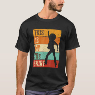 70er Kostüme Women, 70er Disco Party Outfit Dies i T-Shirt