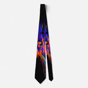 "'70er Lava Lamp #2" / Orange-Blue Krawatte