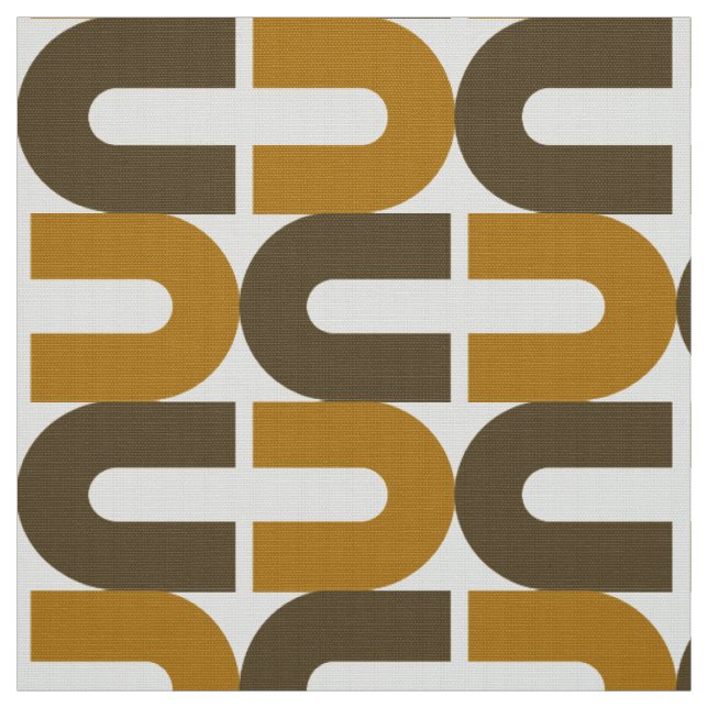 70er-Mod und Retro-Oval-Muster Stoff (Muster)