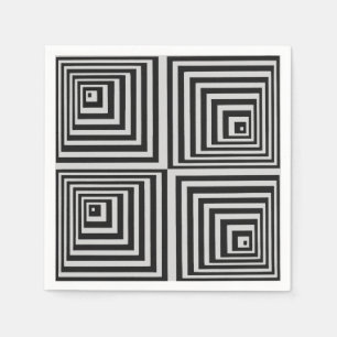 70er Op Art Serviette