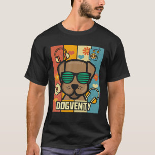 70er Outfits 70er Jahre Party Dogventy Dog Pupp T-Shirt