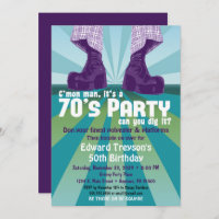 70er Party Einladung 1970er Disco Geburtstag