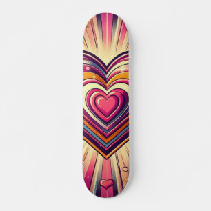 70er Pop Art Herzstück/Valentine Skateboard