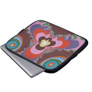 70er Psychedelic-Muster Retro-Kunst Laptopschutzhülle