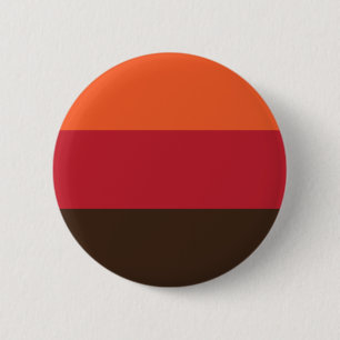 70er Retro 3 Streifen Vintages Farbmuster Button