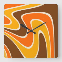 70er Retro Abstrakt Lava Design