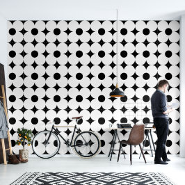 70er Retro-Blume Tapete