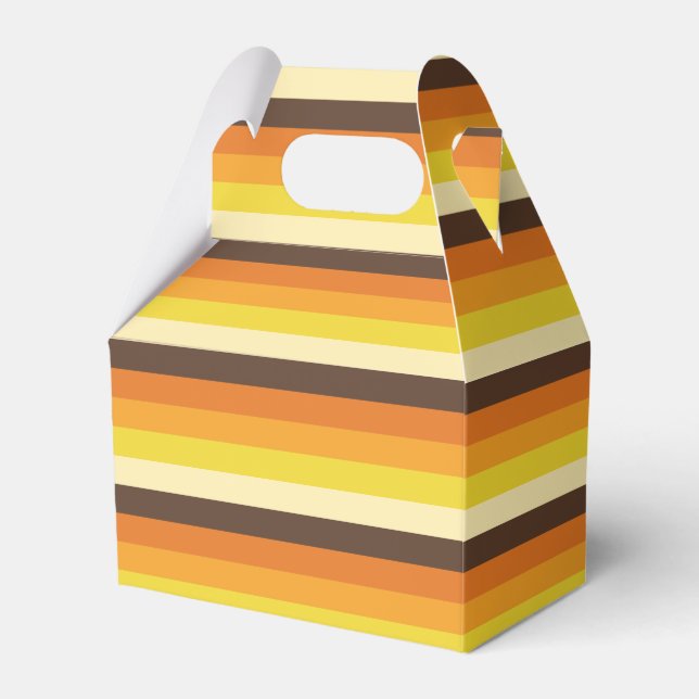 70er Retro-Farbmuster gestrichen Geschenkschachtel (Vorderseite)
